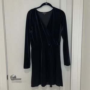 Express black wrap dress